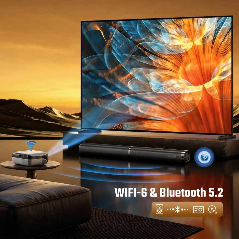 Bluetooth and Wi-Fi home theater setup